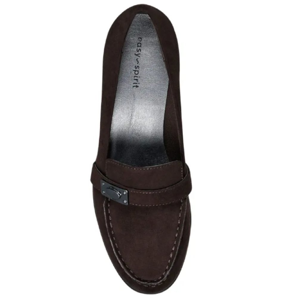 Easy Spirit Waverlie Loafer Women 7.5 Brown Lug Sole Comfort Slip On Shoe - Picture 5 of 11